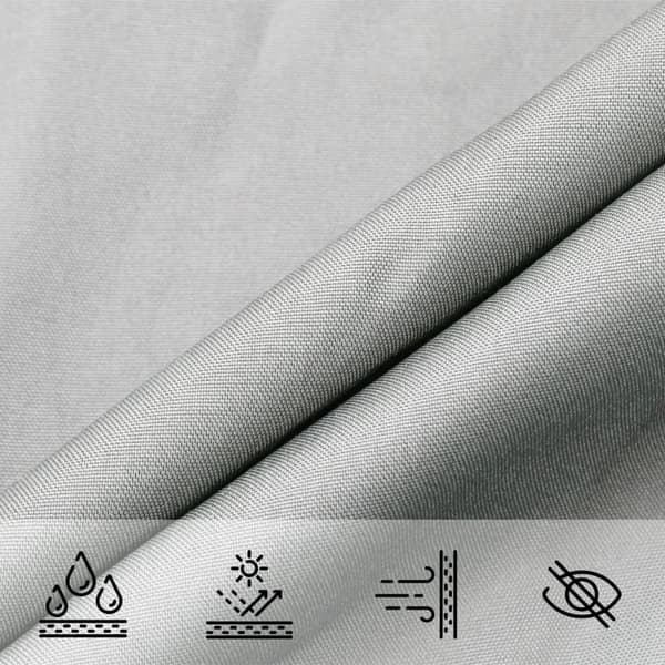 vidaXL Skuggsegel ljusgrått 7x7 m 100 % polyester
