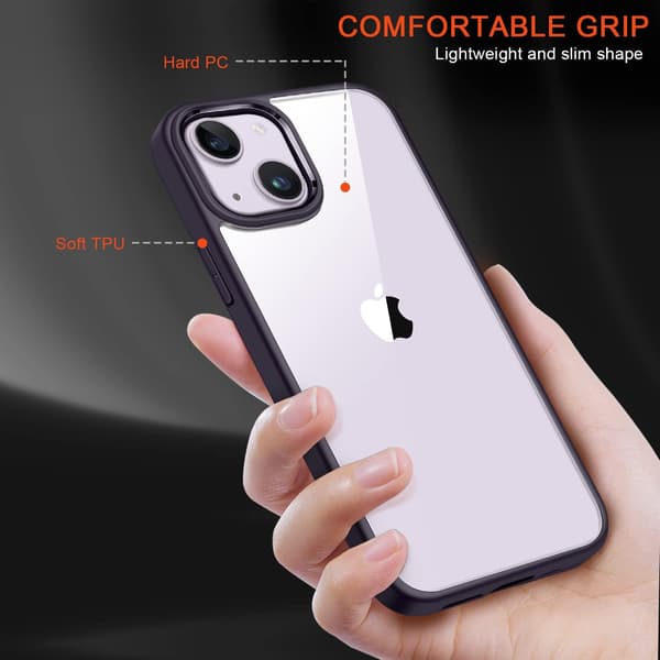 LILLA SILIKONE ETUI + HÆRDET GLAS TIL APPLE IPHONE 14 PLUS A2886