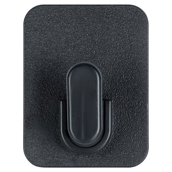 Selvklæbende krog sort 5x6,5 cm 2 stk.
