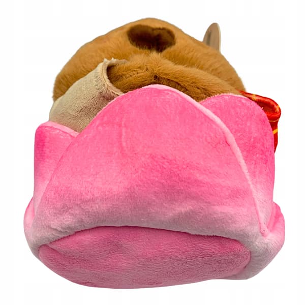 Kapybara pehmolelu lootuskukka puvussa 25 cm