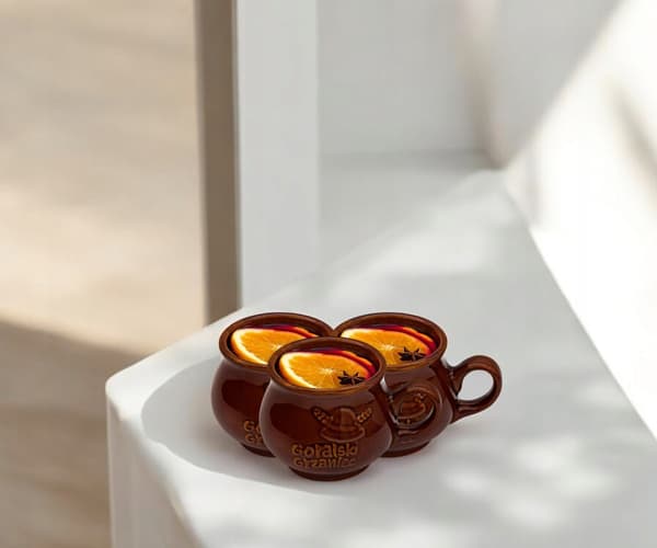 300 ml stengodsmugg för glögg HIGHLANDER GRZANIEC BRUN
