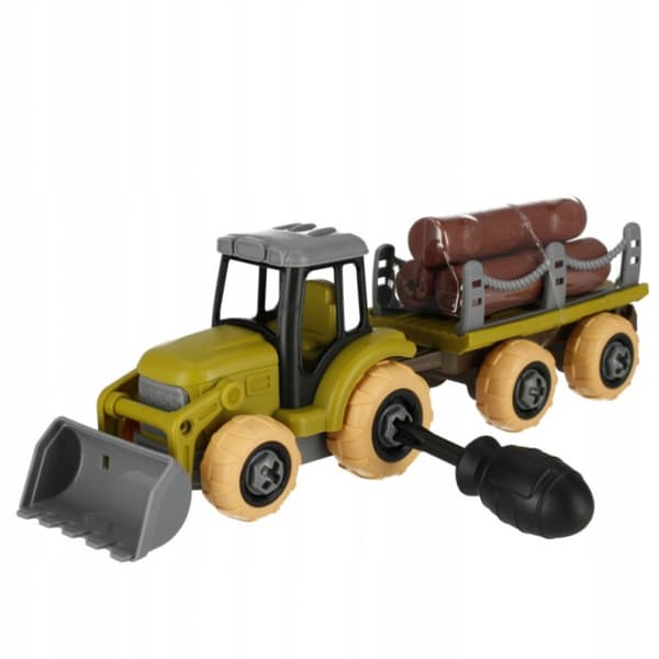 Traktor för montering med släpvagn Mini Gård för Barnens dag