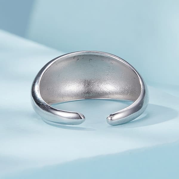 Universalring i blåst silver, silver 925
