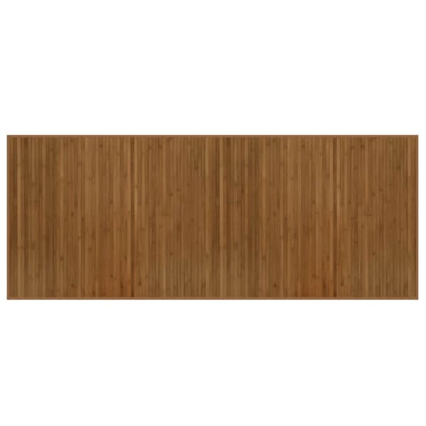 vidaXL Suorakulmainen matto, ruskea, 80x200 cm, bambu
