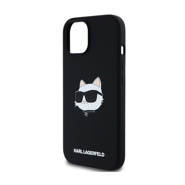 Karl Lagerfeld Silikone Choupette Head MagSafe - iPhone 15 Plus / 14 Plus Cover (Sort)