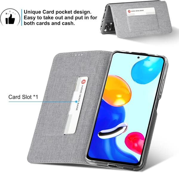 LÄPPÄSUOJA XIAOMI REDMI NOTE 11 PRO 4G/NOTE 11 PRO 2022 -PUHELIMILLE, HARMAA