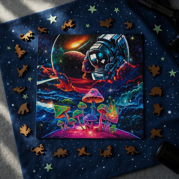 Træpuslespil A3 Space Galaxy Børn og Voksne 240 stk. Stor