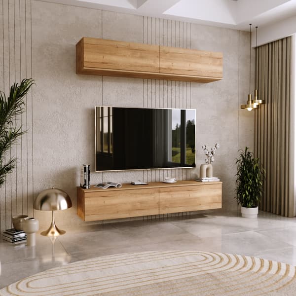 RTV-kaappi Nicole 80 cm - Oak Craft -väri