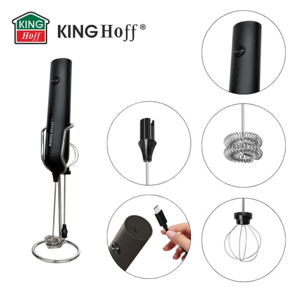 ELEKTRISK COCKTAILMIXER MJÖLKSKUMMARE KINGHOFF KH-2001