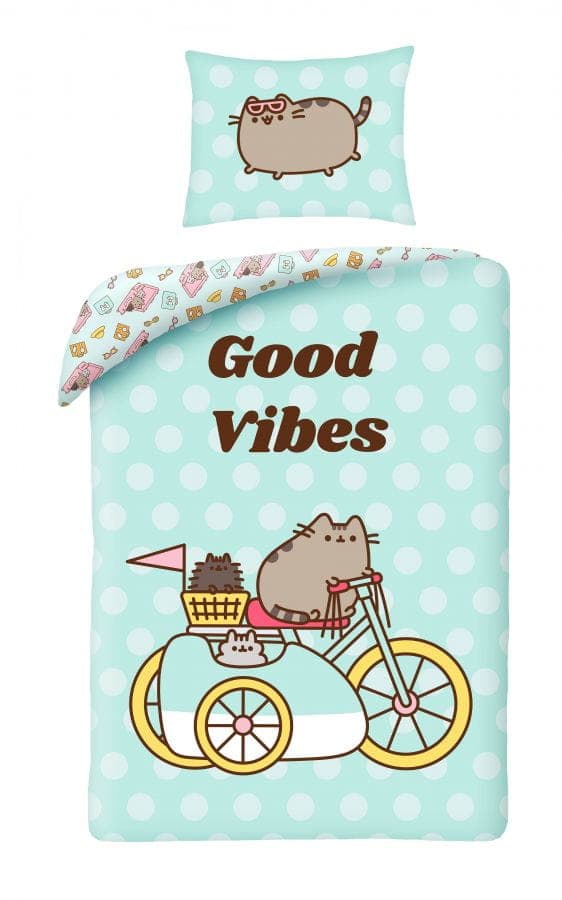 Bomullssängkläder 140x200 Pusheen Kitten