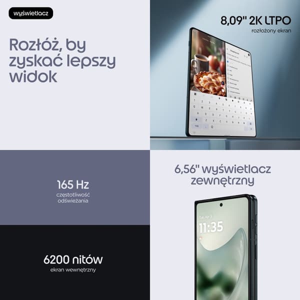 Motorola Razr Fold 5G 16/512GB Sortblå