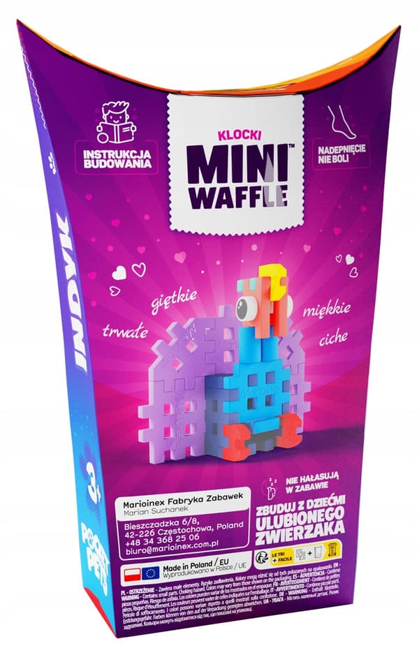 Marioinex Mini Waffle POCKET PETS - KALKKUNA setti