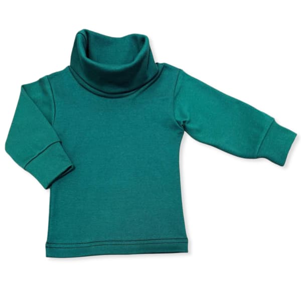 Varm børne-T-SHIRT MED PULLT HALS 122