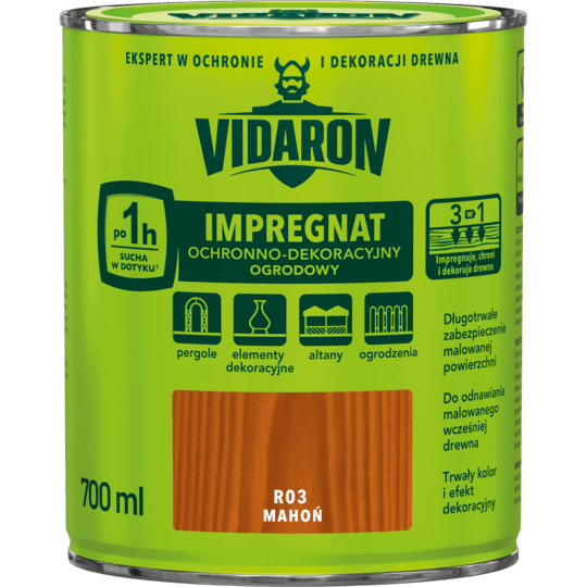 VIDARON HAVEIMPRÆGNERING MAHOGNY R03 0,7L
