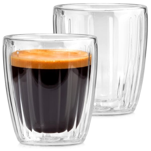 Dobbeltvæggede termiske glas til espresso 120 ml 2 stk.