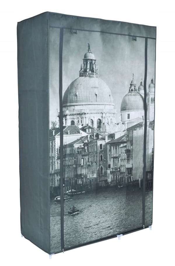 Tekstilgarderobe med Venedig-print