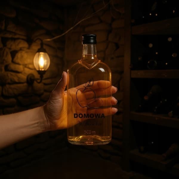 Klassiska flaskor 500ml med tryck, hemgjord äppellikörflaska, 10x