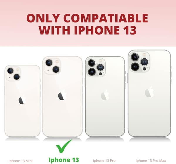 RØDT SILIKONEETUIS TIL IPHONE 13 6.1'