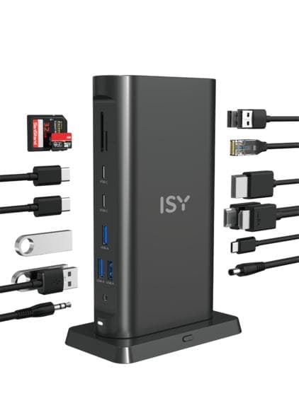 USB-C-docka ISY IDO-3000 15 i 1