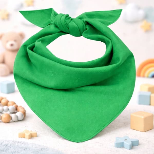 Triangulär halsduk bomullsbandana rostgrön