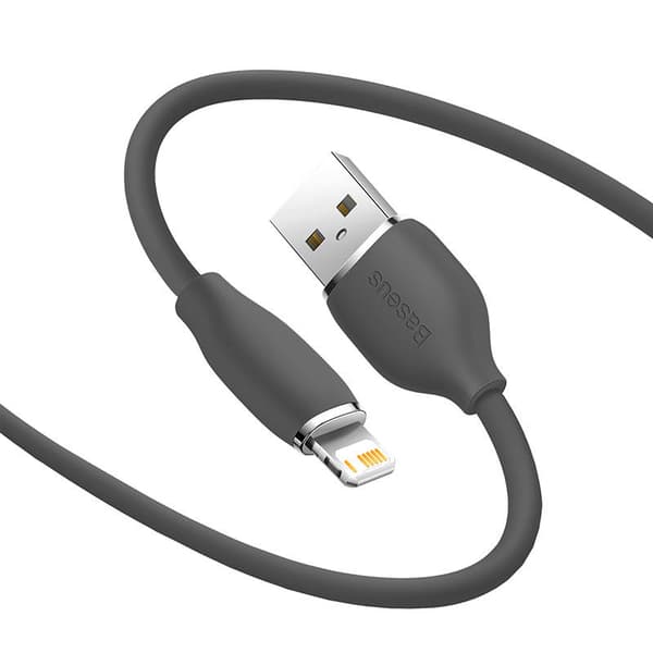 Baseus Jelly USB-Lightning-kaapeli, 2.4A 1.2m (musta)