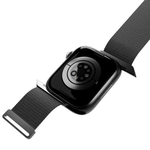Puro 'MILANESE' urrem til Apple Watch 42-44-45-49m, sort