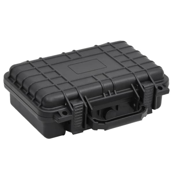 vidaXL Flightcase, svart, 30x22x10 cm, PP