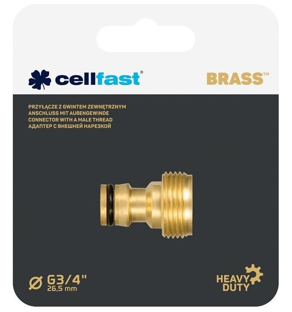 BRASS™ G3/4" CellFast hangevindtilslutning