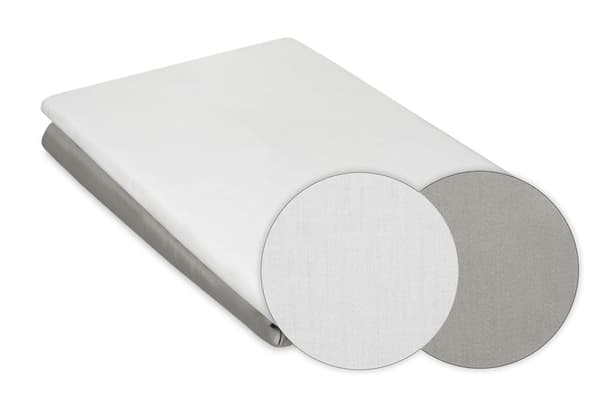 Satin sengetøjssæt 140x200 DOUBLE FACE grå/brune nuancer