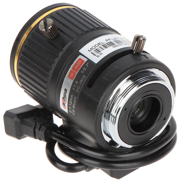 ZOOM IR MEGAPIXEL-LINS PFL2712-E6D 2,7... 12 mm DC DAHUA