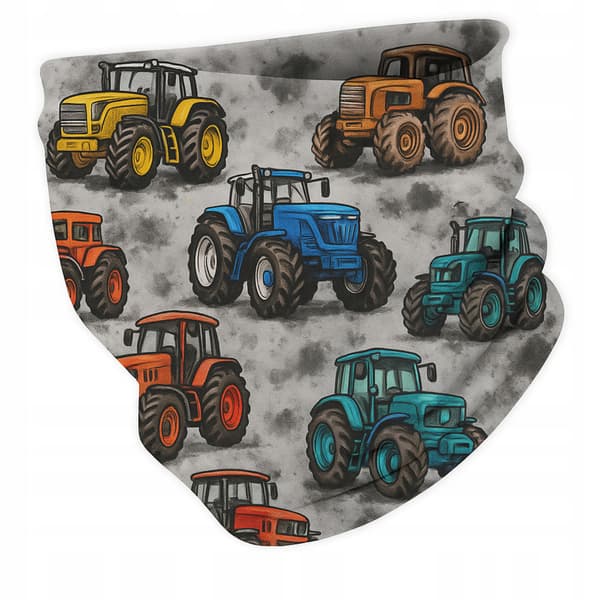 Børnehalstørklæde 3-9 år UNIVERSAL efterår-vinter i TRACTORS