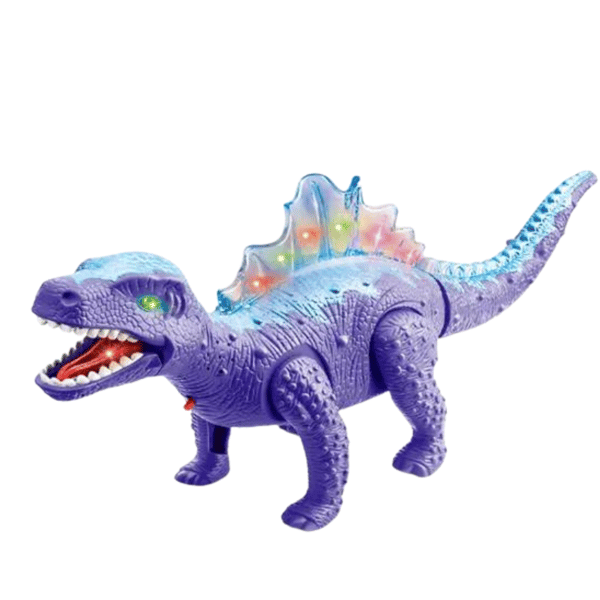 DINOSAUR MED LYS- OG LYDEFFEKTER TIL BØRN, BEVÆGELIGE LYS