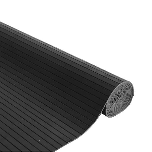vidaXL Suorakulmainen matto, harmaa, 80x400 cm, bambu