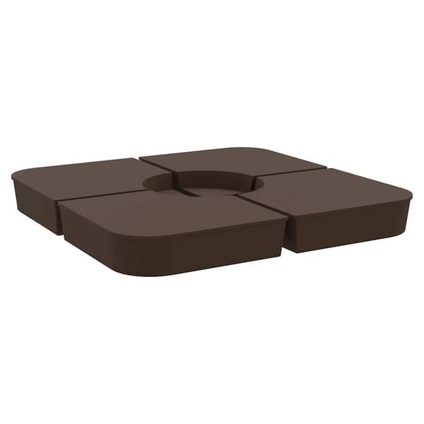 vidaXL Parasollfot, 4 delar, 100 kg, PP