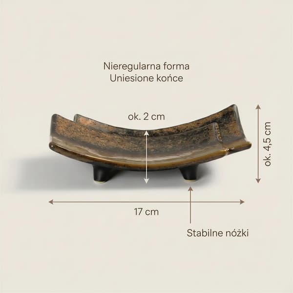 REKTANGULÆR KERAMISK TALLERKE TIL SERVERING AF SUSHI OG DESSERTER 17×11x2,2 CM