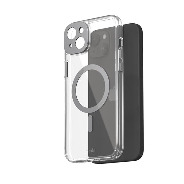 Moshi iGlaze MagSafe - iPhone 15 Plus cover (meteoritgrå)