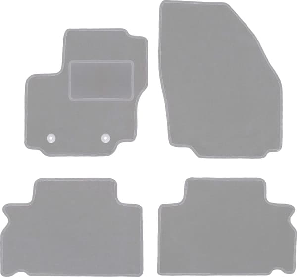Grå bilmattor för Ford S-MAX MK1 minivan (2006-2011)