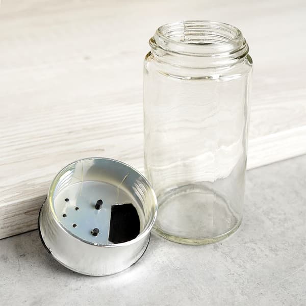 Glas krydderibeholder med si 100 ml