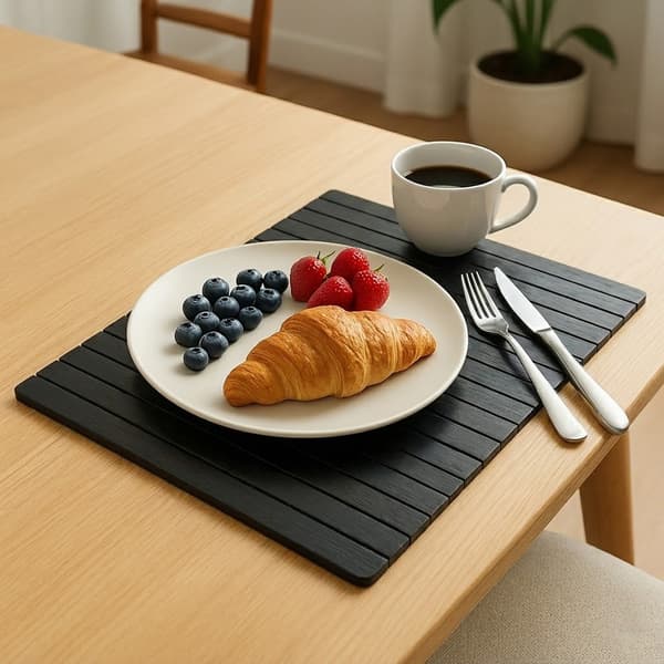 Armstöd för soffa, soffa, dyna, överdrag, resår, bambubricka (svart)