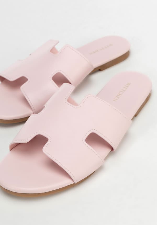 Wittchen Dam Rosa Flip-Flops med Ekoläder