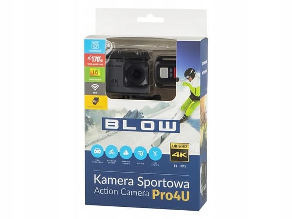 BLOW RECORDER -TOIMINTAKAMERA PRO4U MUSTA