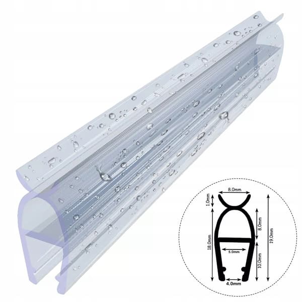 Packning för duschkar D09 4-5mm 90cm tätningslist