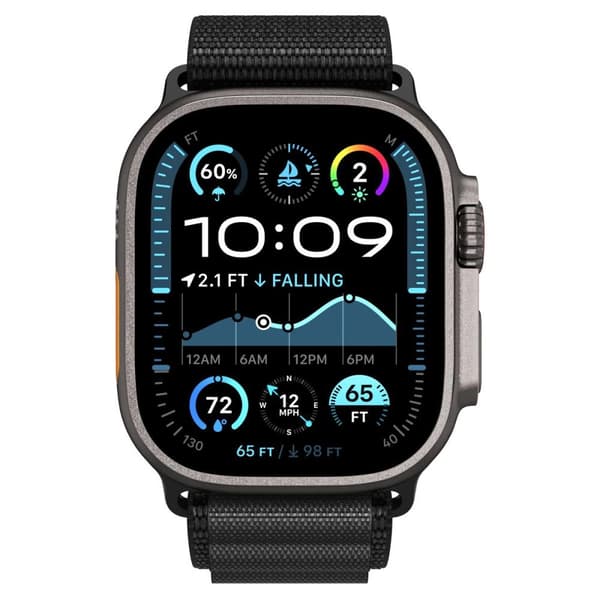 Rem Spigen WBF1 Rem til Apple Watch 44 / 45 / 46 / 49 mm - Sort