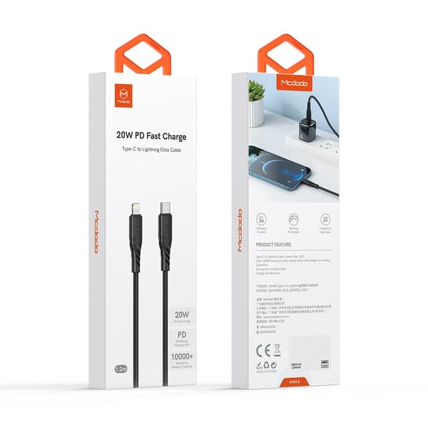 MCDODO Charger USB-C Lightning Fast Charging -kaapeli iPhone 14:lle 1M