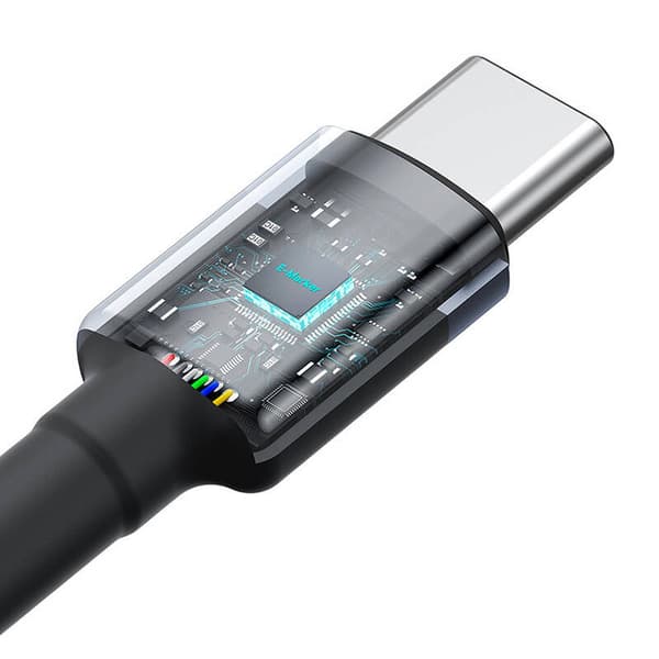 Baseus Cafule USB-C - USB-C -kaapeli 100W, 1m, 2 kpl (puna-musta, harmaa-musta)