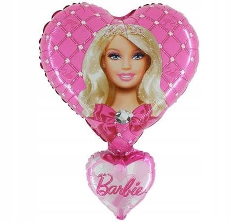 Barbie Hjerte folieballon 21"", 1 stk.