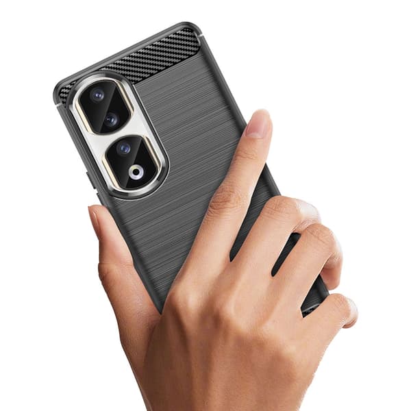 Kolfiberskal till Honor 90 Pro - Svart