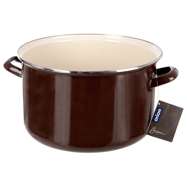 Emaljerad brun gryta 30 cm, 10 l