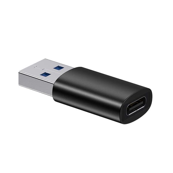 Baseus Ingenuity OTG USB-A till USB-C-adapter (svart)
