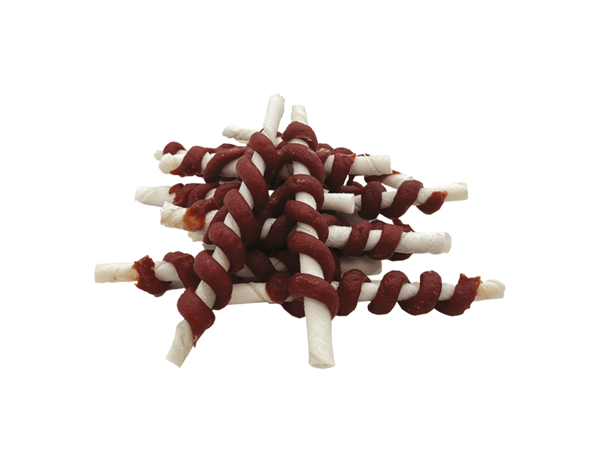 UNIQ PETS RAWHIDE HUNDGODIS 500g Lammrullar